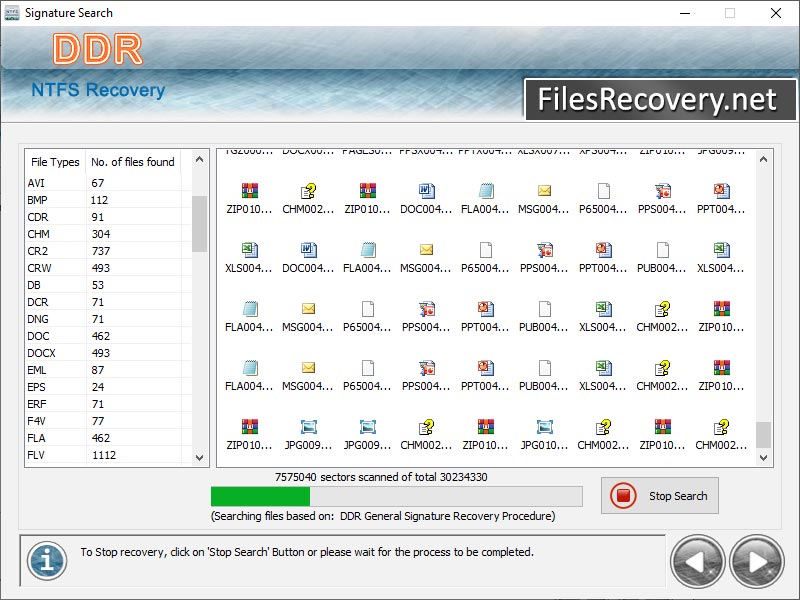 NTFS erased data recovery software for windows recover deleted files, folders