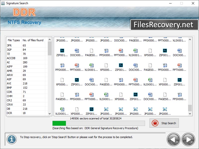Files Recovery screenshot