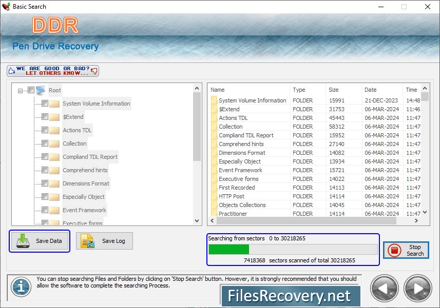 Pen drive files recovery software